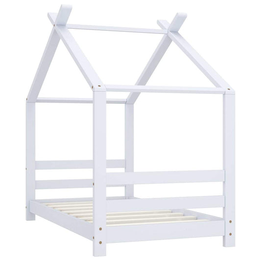 Kids Bed Frame White Solid Pine Wood 70x140 cm Kids Bed Frame White Solid Pine Wood 70x140 cm