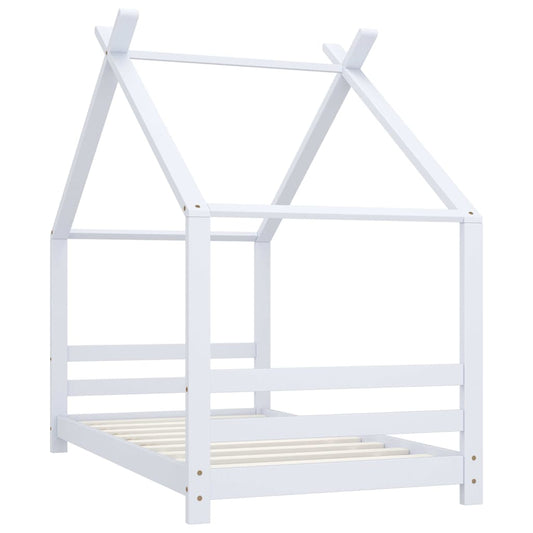 Kids Bed Frame White Solid Pine Wood 80x160 cm Kids Bed Frame White Solid Pine Wood 80x160 cm