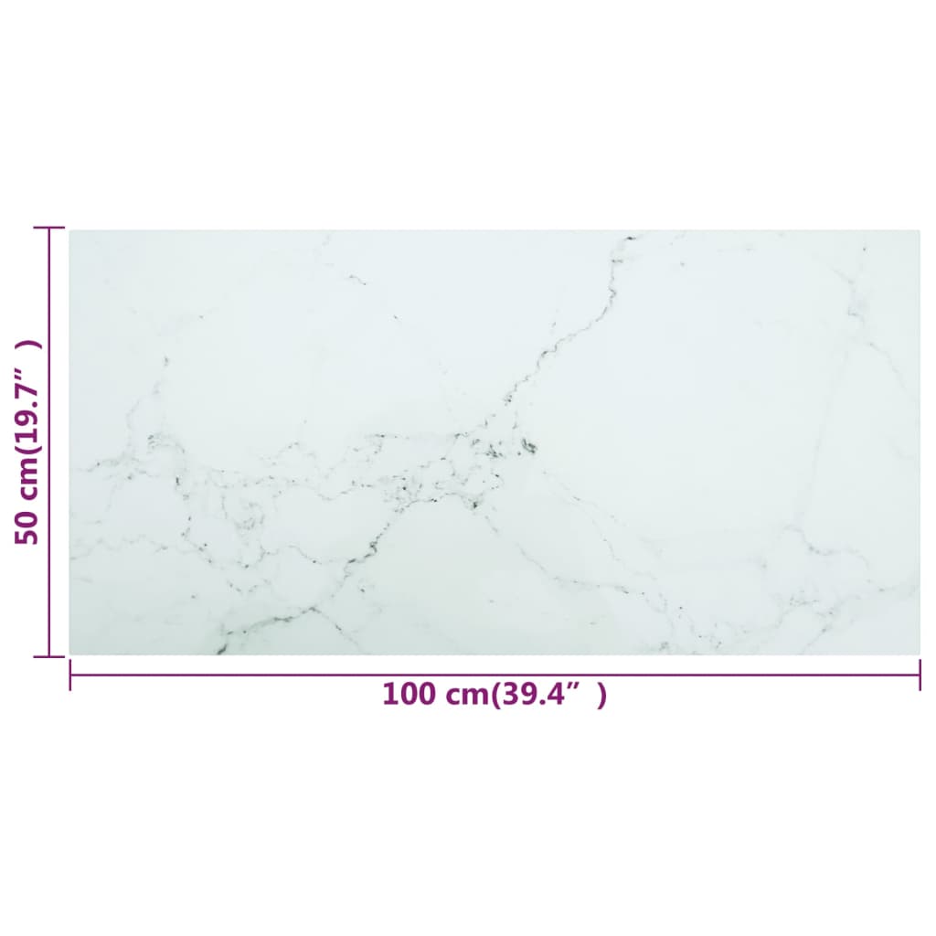 Table Top | White | Tempered Glass | Medium | Durable | Coffee Table Top