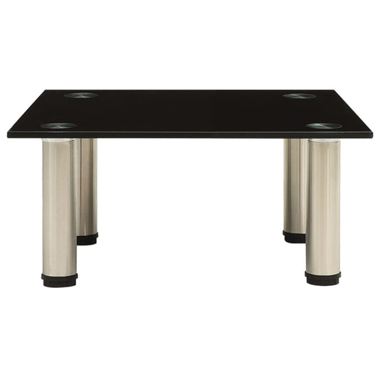 TV Stand Black 40x35x17 cm Tempered Glass TV Stand Black 40x35x17 cm Tempered Glass