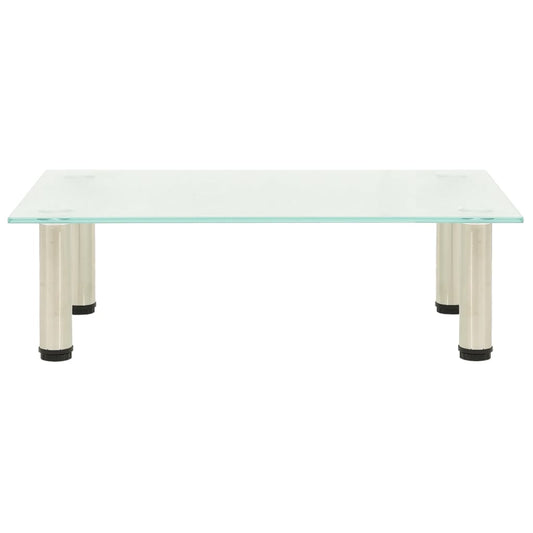 TV Stand Frosted 60x35x17 cm Tempered Glass TV Stand Frosted 60x35x17 cm Tempered Glass