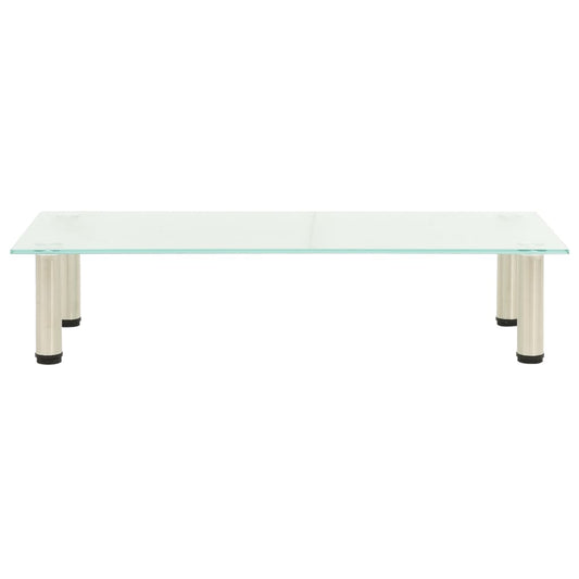 TV Stand Frosted 80x35x17 cm Tempered Glass TV Stand Frosted 80x35x17 cm Tempered Glass
