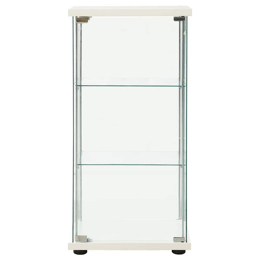 Storage Cabinet | White and transparent | Tempered glass, Engineered wood Storage Cabinet | White and transparent | Tempered glass, Engineered wood