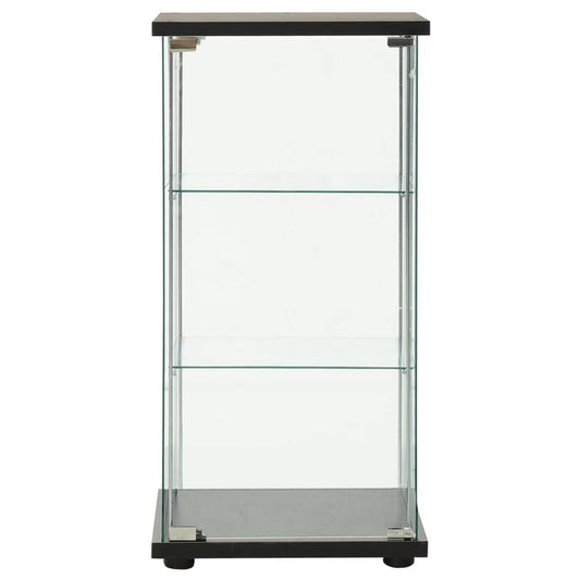 Storage Cabinet | Black and Clear | Toughened Glass and Engineered Wood Storage Cabinet | Black and Clear | Toughened Glass and Engineered Wood
