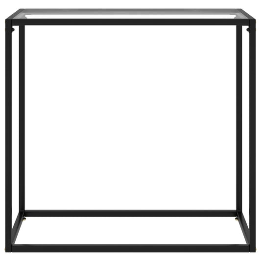 Console Table Transparent 80x35x75 cm Tempered Glass Console Table Transparent 80x35x75 cm Tempered Glass