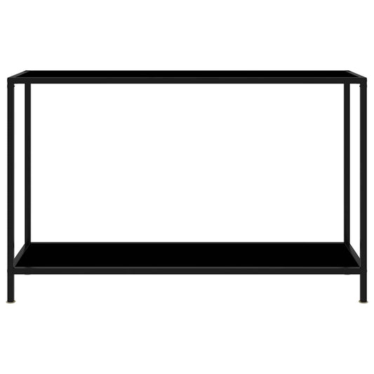 322840 vidaXL Console Table Black 120x35x75 cm Tempered Glass 322840 vidaXL Console Table Black 120x35x75 cm Tempered Glass