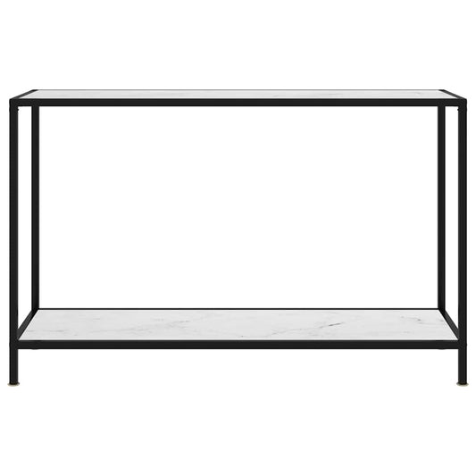 322841 vidaXL Console Table White 120x35x75 cm Tempered Glass 322841 vidaXL Console Table White 120x35x75 cm Tempered Glass
