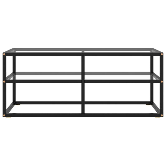 TV Cabinet Black with Tempered Glass 100x40x40 cm TV Cabinet Black with Tempered Glass 100x40x40 cm