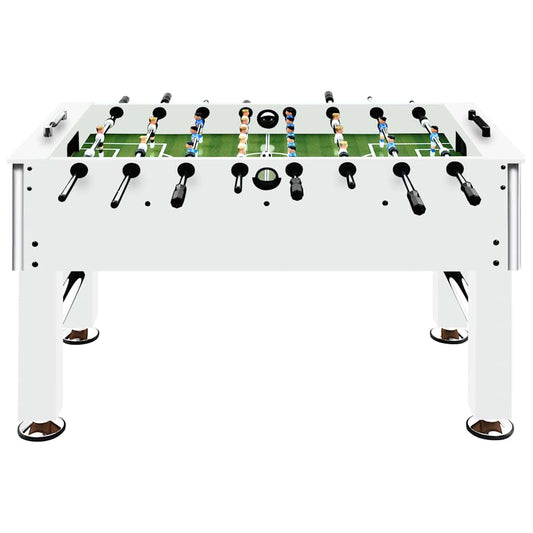 Football Table Steel 60 kg 140x74.5x87.5 cm White Football Table Steel 60 kg 140x74.5x87.5 cm White