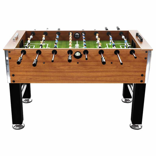 Football Table Steel 60 kg 140x74.5x87.5 cm Light Brown and Black Football Table Steel 60 kg 140x74.5x87.5 cm Light Brown and Black