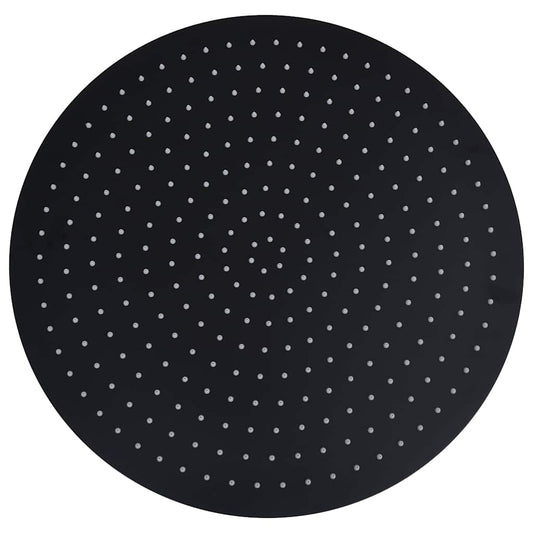 Rain Shower Head Stainless Steel 50 cm Round Black Rain Shower Head Stainless Steel 50 cm Round Black