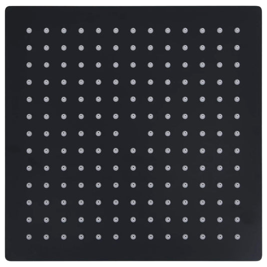 Rain Shower Head Stainless Steel 25x25 cm Square Black Rain Shower Head Stainless Steel 25x25 cm Square Black