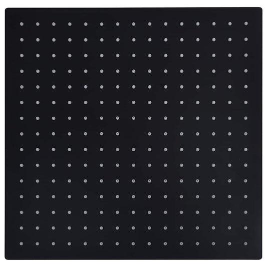 Rain Shower Head Stainless Steel 40x40 cm Square Black Rain Shower Head Stainless Steel 40x40 cm Square Black