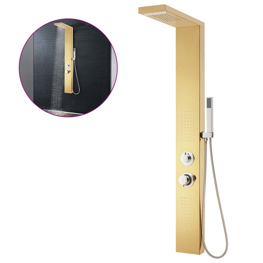 Shower Panel System Stainless Steel 201 Gold Shower Panel System Stainless Steel 201 Gold