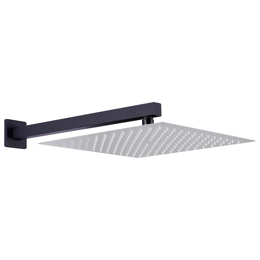 Shower Support Arm Square Stainless Steel 201 Black 40 cm Shower Support Arm Square Stainless Steel 201 Black 40 cm