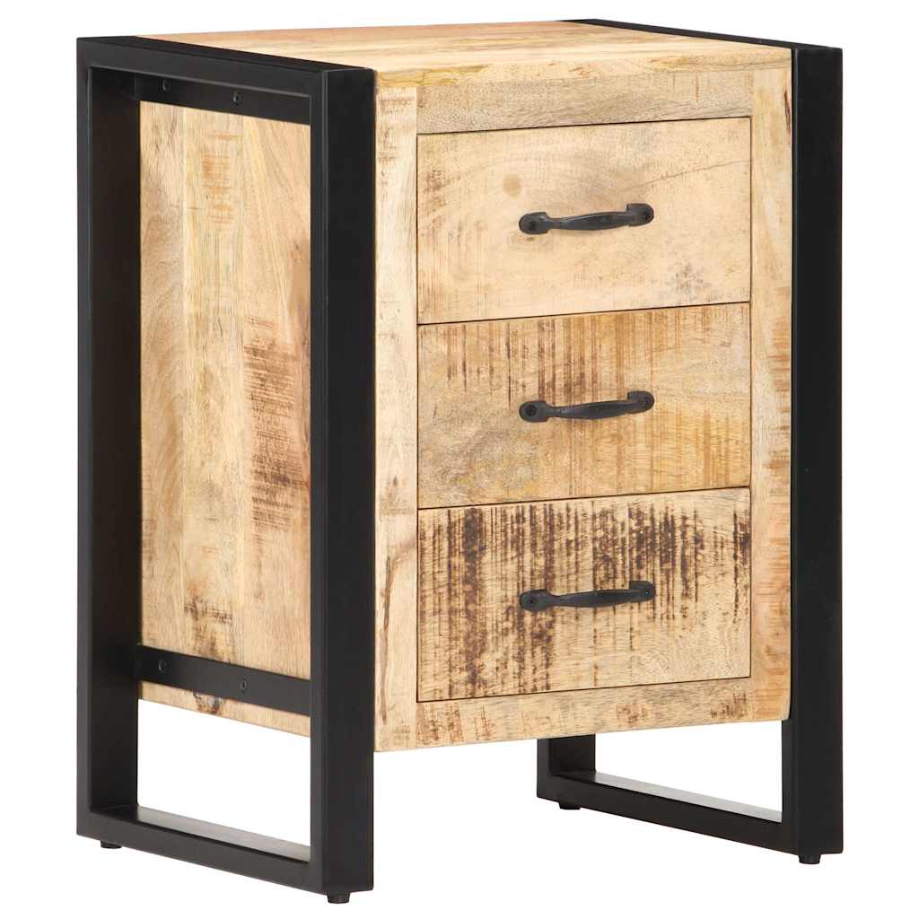 320229 vidaXL Bedside Cabinet 40x35x55 cm Solid Mango Wood