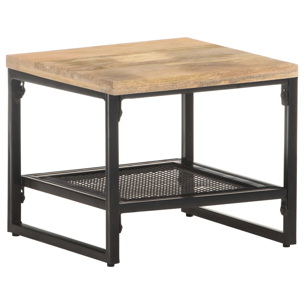 320241 vidaXL Side Table 40x40x35 cm Solid Mango Wood