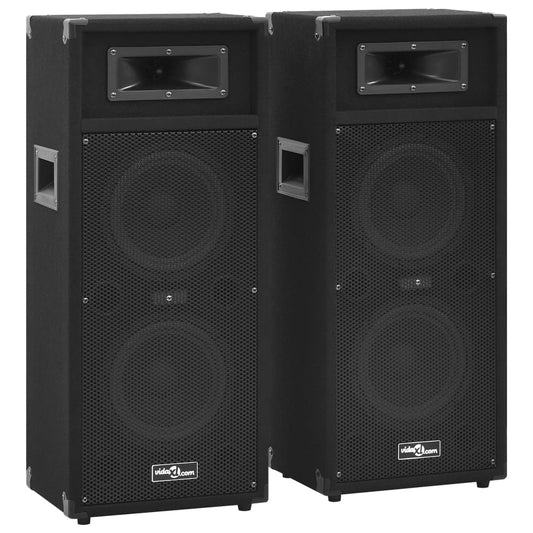 Professional Passive Hifi Stage Speakers 2 pcs 1000 W Black Professional Passive Hifi Stage Speakers 2 pcs 1000 W Black