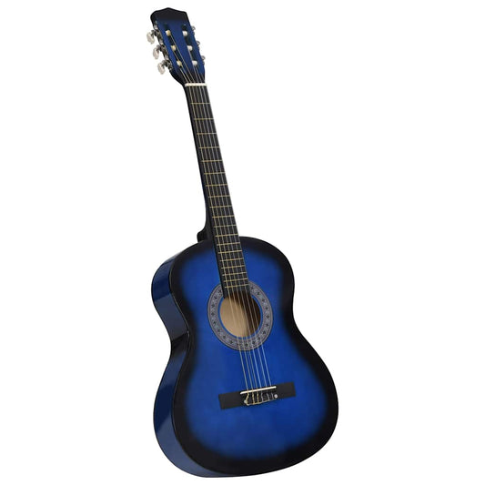Classical Guitar for Beginner with Bag Blue 3/4 36 Classical Guitar for Beginner with Bag Blue 3/4 36