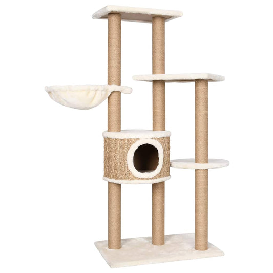 Cat Tree with Scratching Post 126cm Seagrass Cat Tree with Scratching Post 126cm Seagrass
