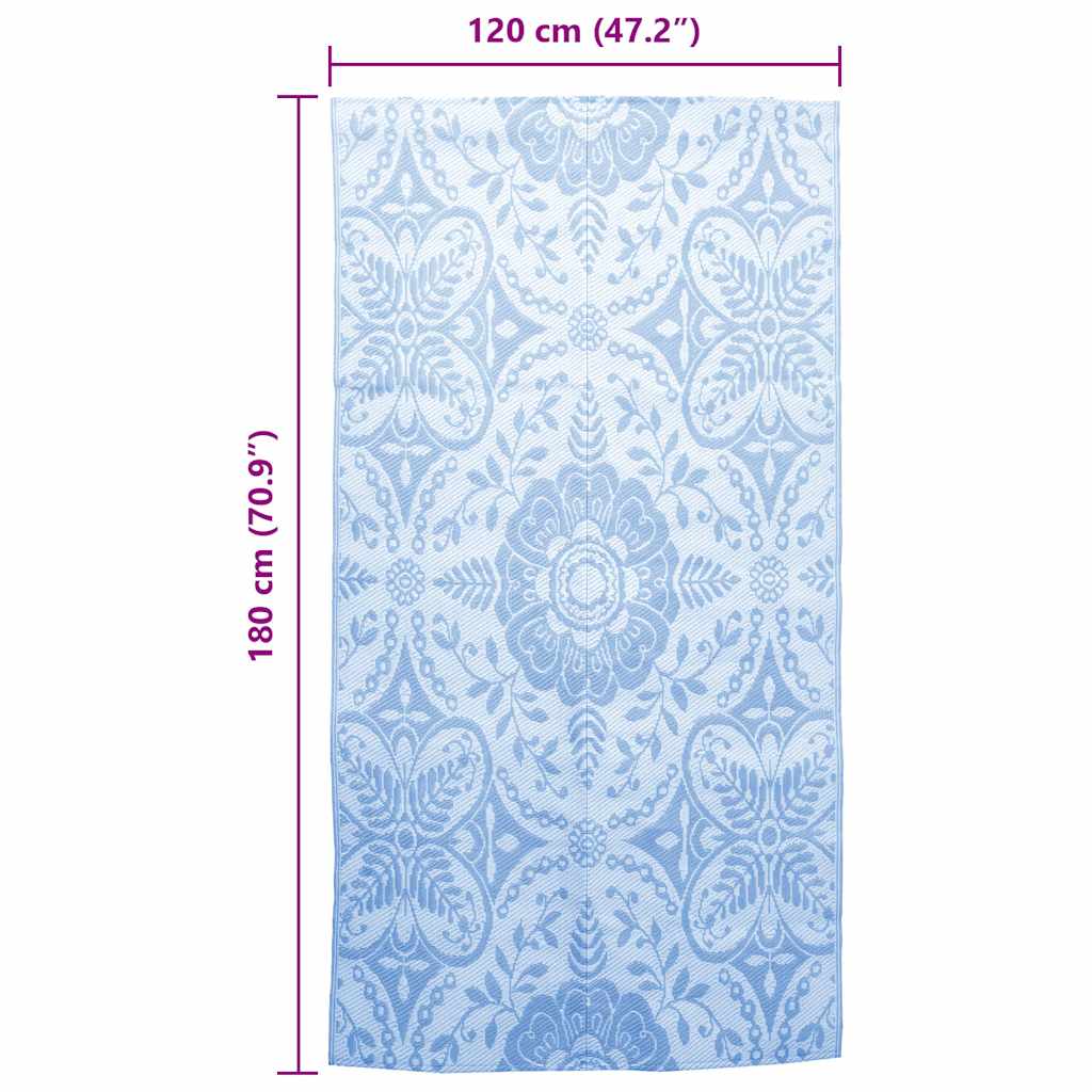 Outdoor Carpet ARAKIL Baby Blue 120x180 cm PP