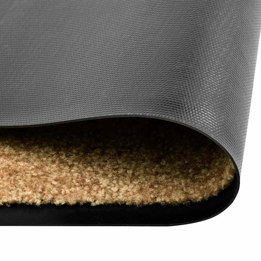 323466 vidaXL Doormat Washable Cream 90x120 cm 323466 vidaXL Doormat Washable Cream 90x120 cm