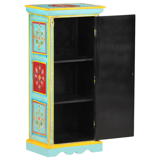 Hand Painted Highboard 40x30x90 cm Solid Mango Wood Hand Painted Highboard 40x30x90 cm Solid Mango Wood