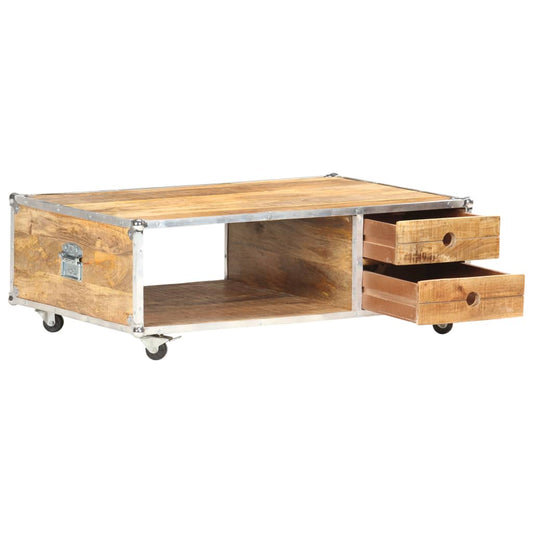 Coffee Table 89x59x33 cm Solid Rough Mango Wood Coffee Table 89x59x33 cm Solid Rough Mango Wood