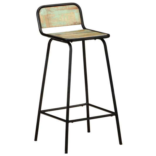 Bar Chairs 2 pcs Solid Reclaimed Wood Bar Chairs 2 pcs Solid Reclaimed Wood