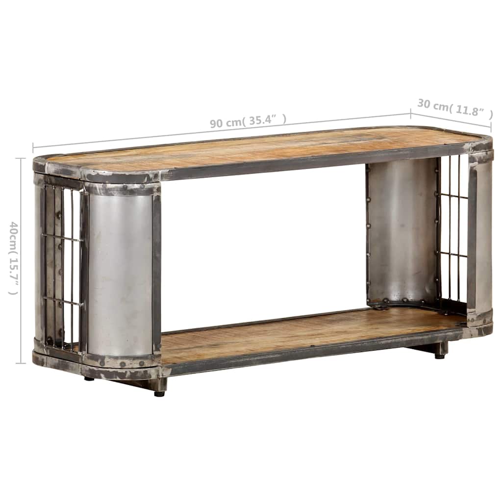 321959 vidaXL TV Cabinet 90x30x40 cm Solid Mango Wood
