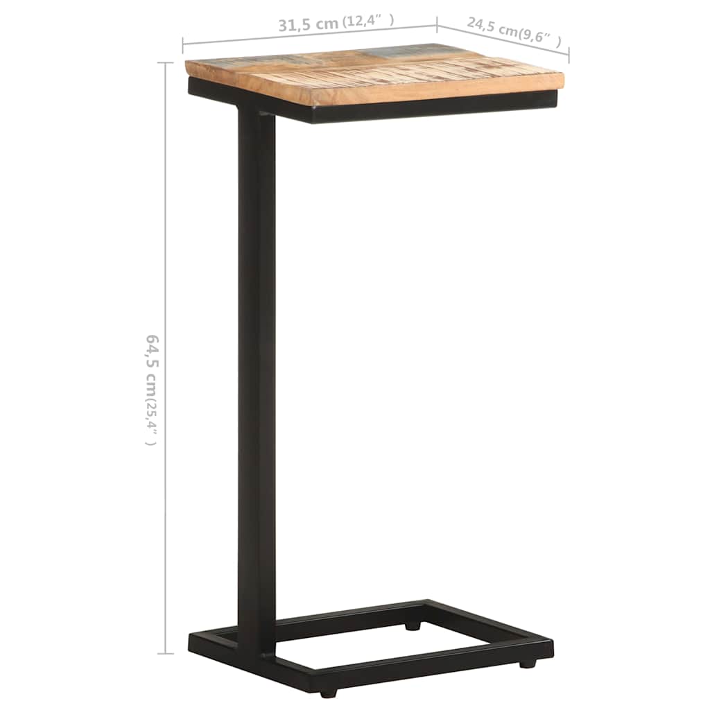 321972 vidaXL Side Tables 2 pcs 31,5x24,5x64,5 cm Solid Reclaimed Wood
