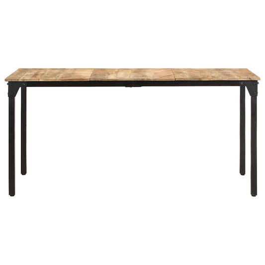 Dining Table 160x80x76 cm Rough Mango Wood Dining Table 160x80x76 cm Rough Mango Wood