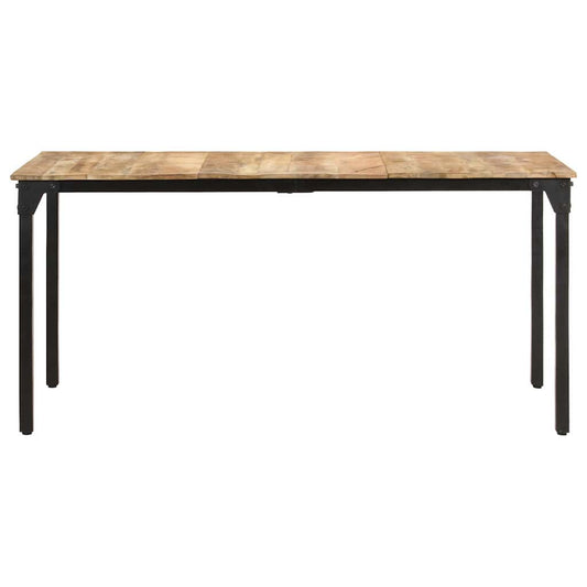 321974 vidaXL Dining Table 160x80x76 cm Rough Mango Wood 321974 vidaXL Dining Table 160x80x76 cm Rough Mango Wood