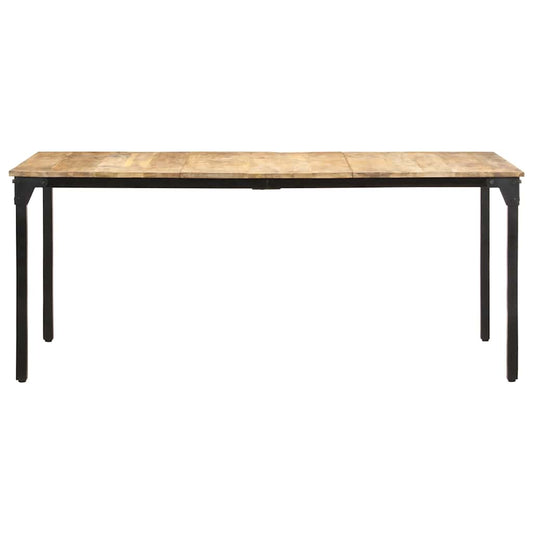 Dining Table 180x90x76 cm Rough Mango Wood Dining Table 180x90x76 cm Rough Mango Wood