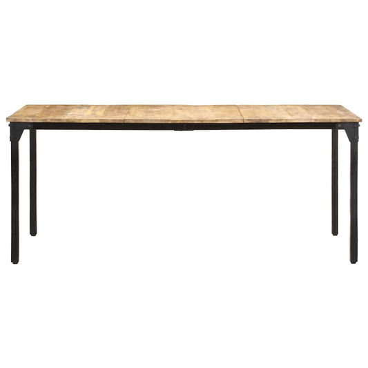 321975 vidaXL Dining Table 180x90x76 cm Rough Mango Wood 321975 vidaXL Dining Table 180x90x76 cm Rough Mango Wood
