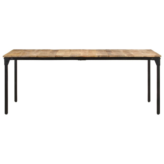 Dining Table 200x100x76 cm Rough Mango Wood Dining Table 200x100x76 cm Rough Mango Wood