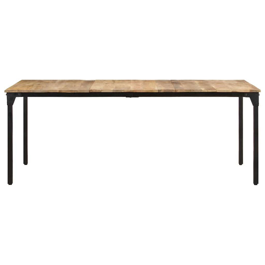 321976 vidaXL Dining Table 200x100x76 cm Rough Mango Wood 321976 vidaXL Dining Table 200x100x76 cm Rough Mango Wood