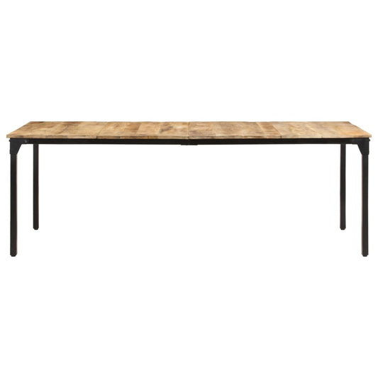 Dining Table 220x100x76 cm Rough Mango Wood Dining Table 220x100x76 cm Rough Mango Wood