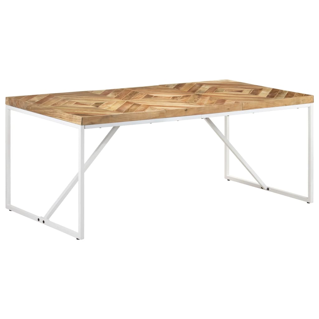 323551 vidaXL Dining Table 180x90x76 cm Solid Acacia and Mango Wood