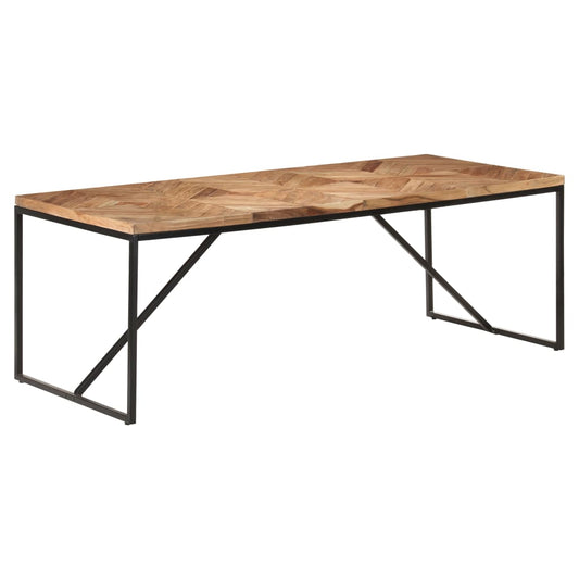 Dining Table 200x90x76 cm Solid Acacia and Mango Wood Dining Table 200x90x76 cm Solid Acacia and Mango Wood