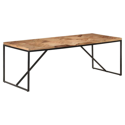 323554 vidaXL Dining Table 200x90x76 cm Solid Acacia and Mango Wood 323554 vidaXL Dining Table 200x90x76 cm Solid Acacia and Mango Wood
