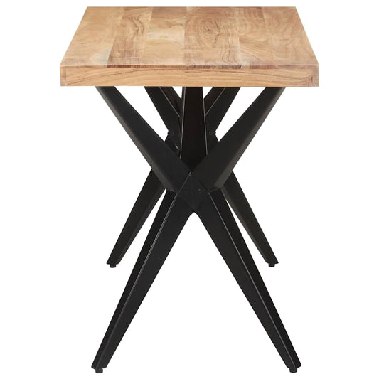 323559 vidaXL Dining Table 120x60x76 cm Solid Acacia Wood 323559 vidaXL Dining Table 120x60x76 cm Solid Acacia Wood
