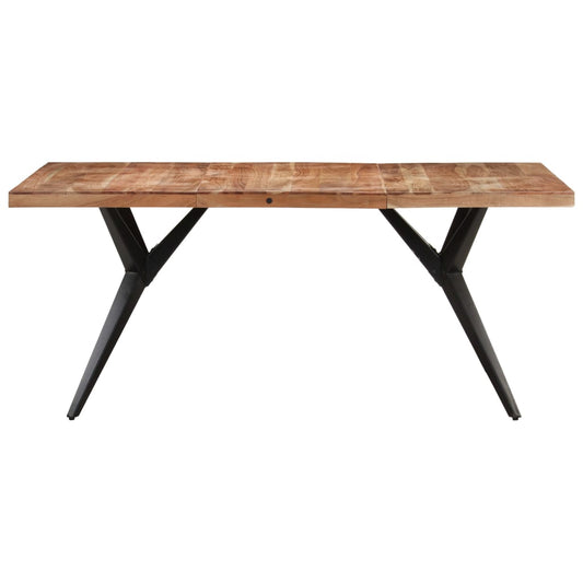 Dining Table 160x80x76 cm Solid Acacia Wood Dining Table 160x80x76 cm Solid Acacia Wood