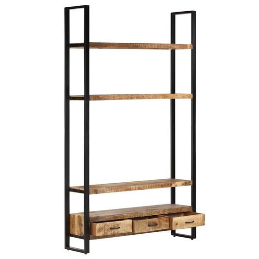 321052 vidaXL Bookshelf 118x30x200 cm Solid Rough Mango Wood 321052 vidaXL Bookshelf 118x30x200 cm Solid Rough Mango Wood