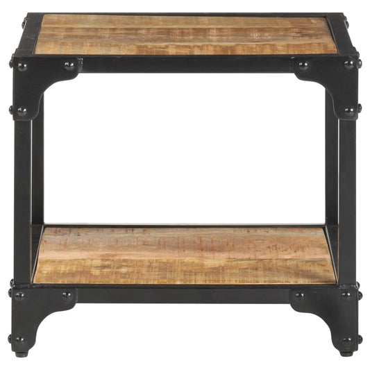 Coffee Table 40x40x36 cm Solid Rough Mango Wood Coffee Table 40x40x36 cm Solid Rough Mango Wood