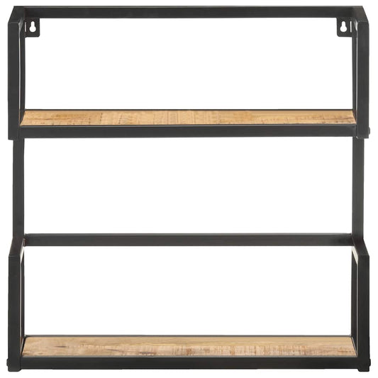 Wall Shelf 80x20x60 cm Rough Mango Wood Wall Shelf 80x20x60 cm Rough Mango Wood