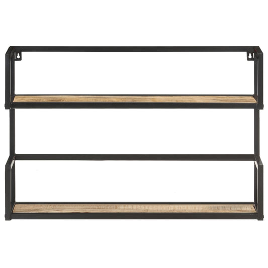 Wall Shelf 60x20x60 cm Rough Mango Wood Wall Shelf 60x20x60 cm Rough Mango Wood