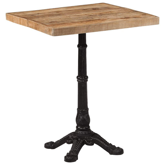 Bistro Table 60x60x77 cm Rough Mango Wood Bistro Table 60x60x77 cm Rough Mango Wood