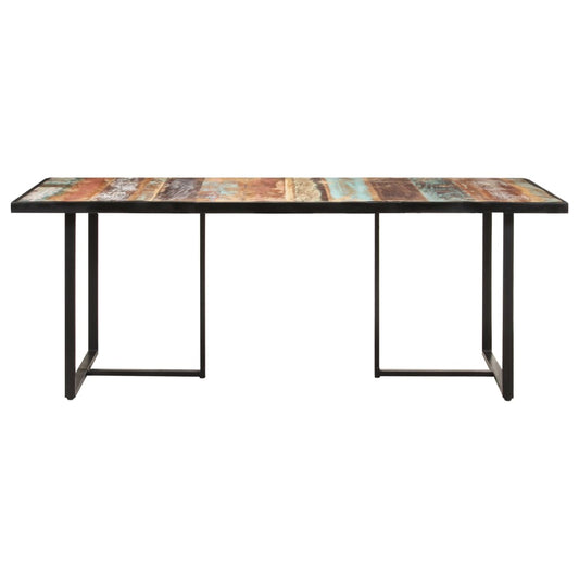 Dining Table 200 cm Solid Reclaimed Wood Dining Table 200 cm Solid Reclaimed Wood