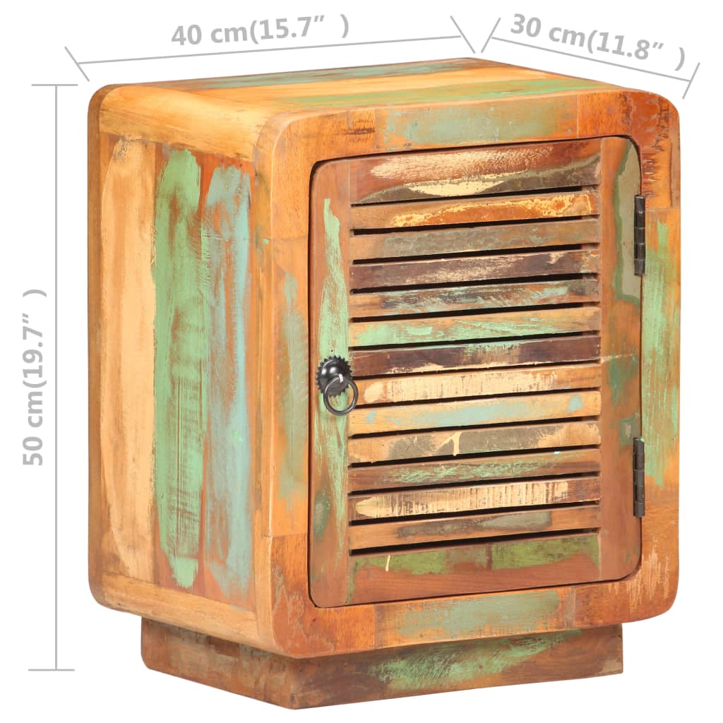 Bedside Cabinet 40x30x50 cm Solid Reclaimed Wood